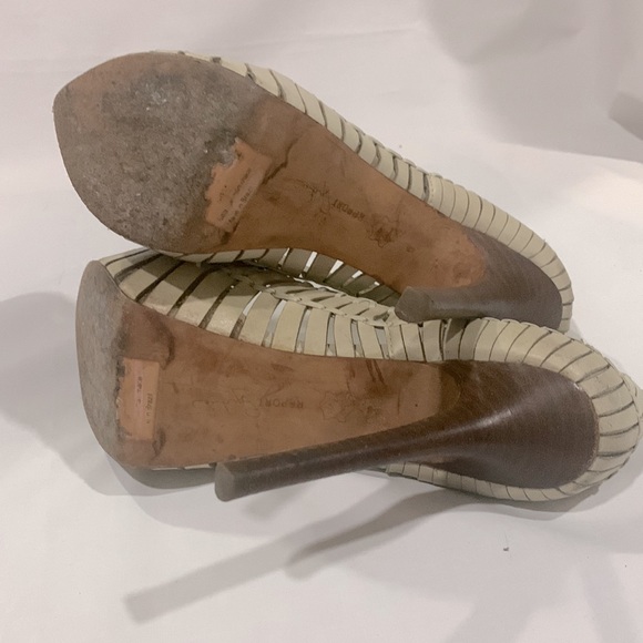 REPORT Signature ‘Calyer’ Slatted Platform Pumps - Picture 6 of 7